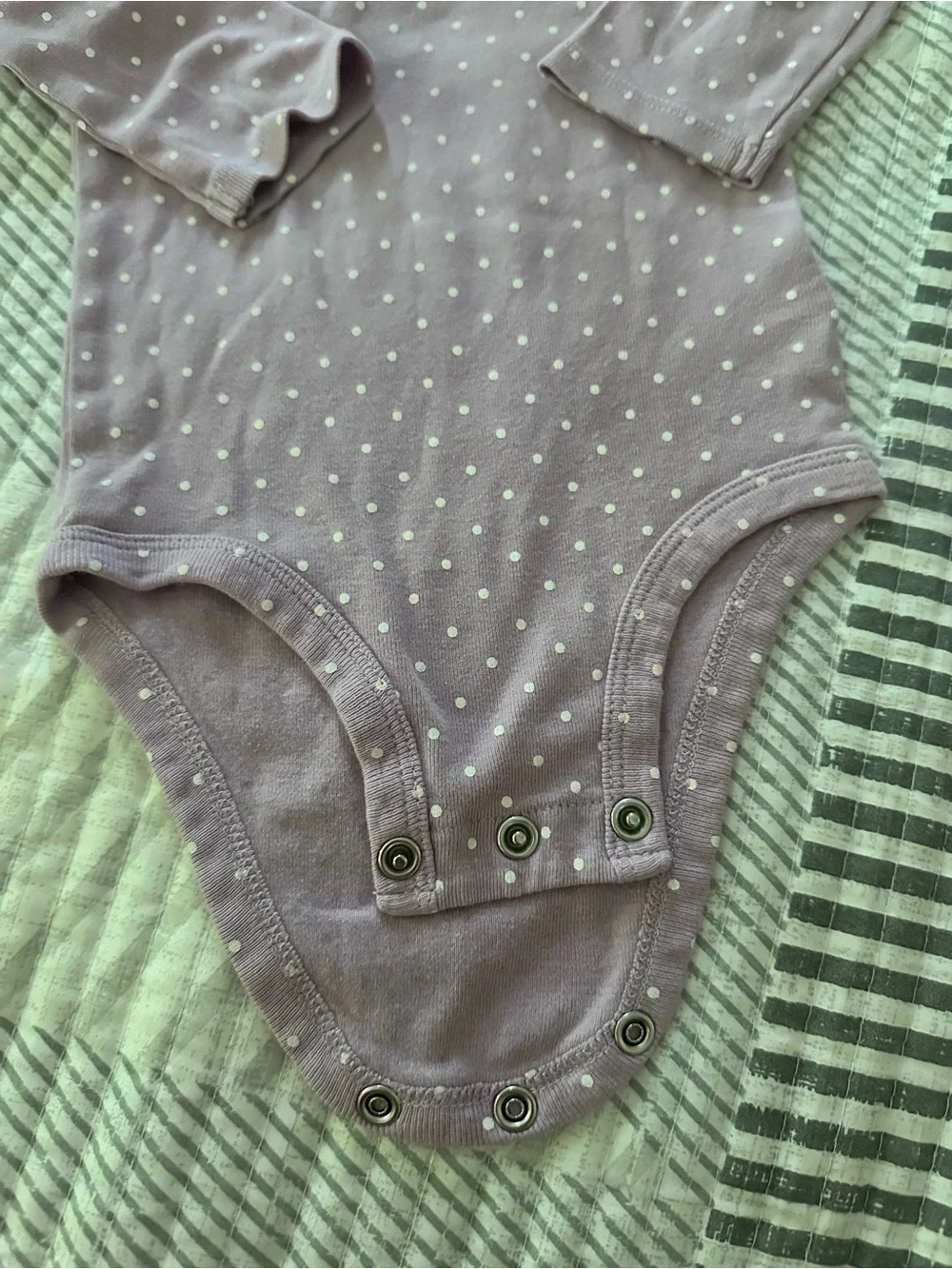 Carter's Long-Sleeve One-Piece Bodysuits - Lavender & Dusty Pink